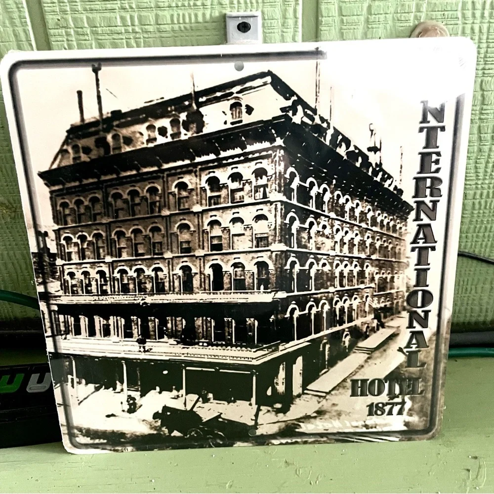 NEW Virginia City Nevada International Hotel 1877 Metal Sign